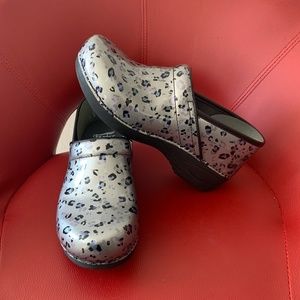Dansko Grey Leopard Clog